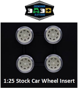 3A3D 1:25 Wheel Inserts, Stock Car